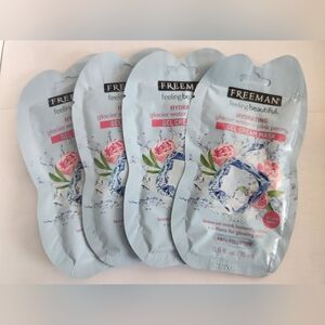 SET of 4 - FREEMAN - Hydrating Gel Cream Mask - Glacier Water & Pink Peony